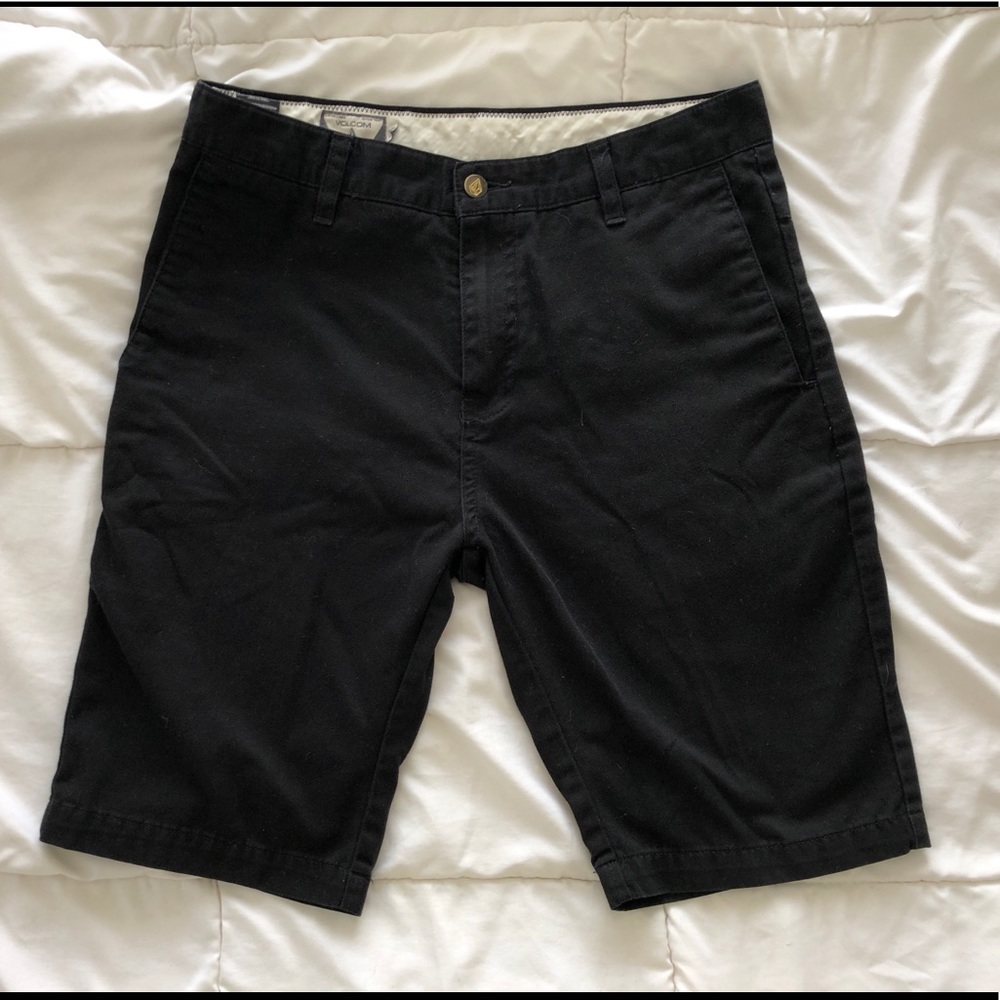Black volcom shorts